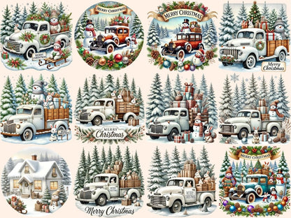 White Rustic Christmas Clipart christmas clipart - Wonders Artist