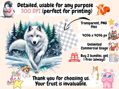 White Wolves Clipart snowy wolf png - Wonders Artist
