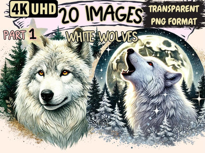 White Wolves Clipart snowy wolf png - Wonders Artist