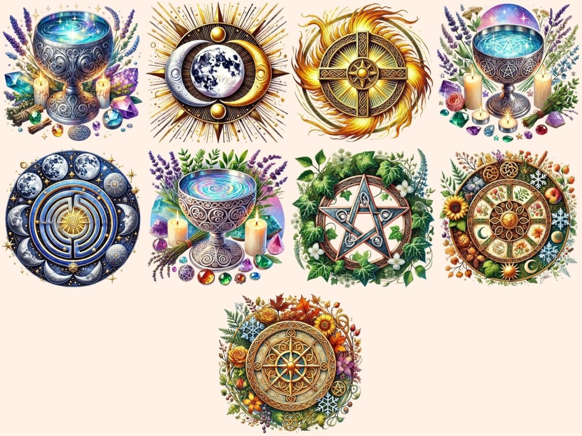 Wiccan Symbols (P2) Clipart magic symbols - Wonders Artist