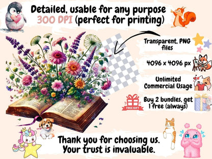 Wildflower Books Clipart book design - Wonders Artist