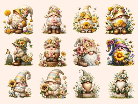 야생화 노움 클립아트