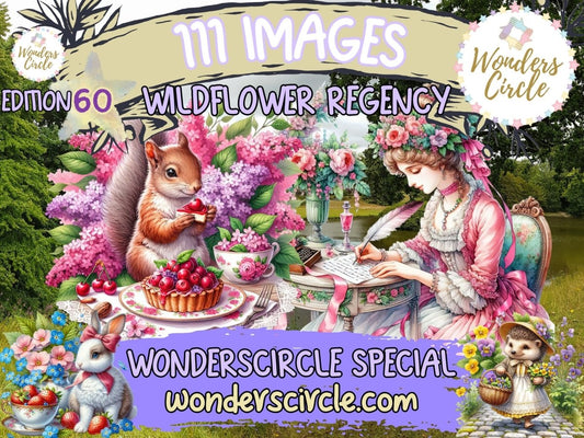 Wildflower Regency Clipart (LIMITED EDITION) all - access - bundle new bundles all new mini - WondersArtist