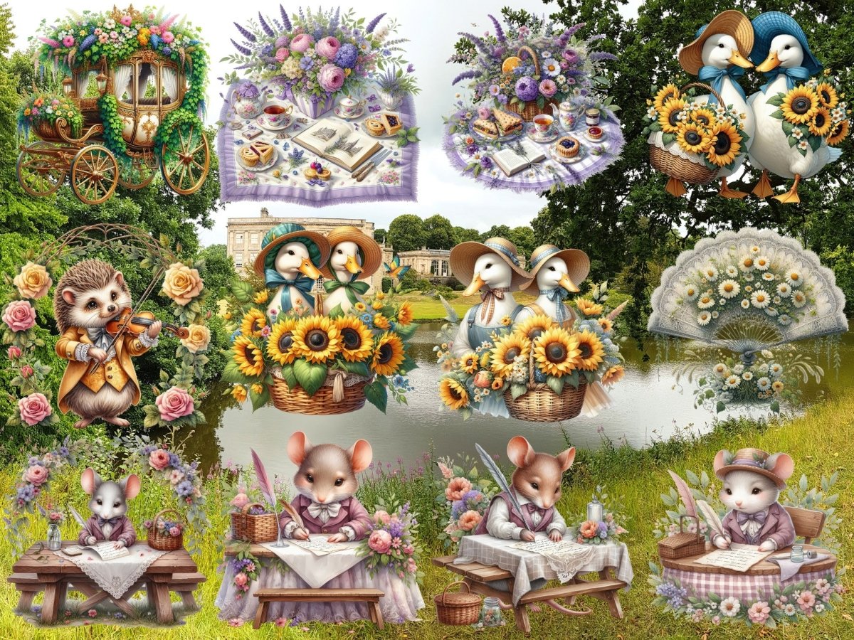 Wildflower Regency Clipart (BEGRENSET UTGAVE) image 7