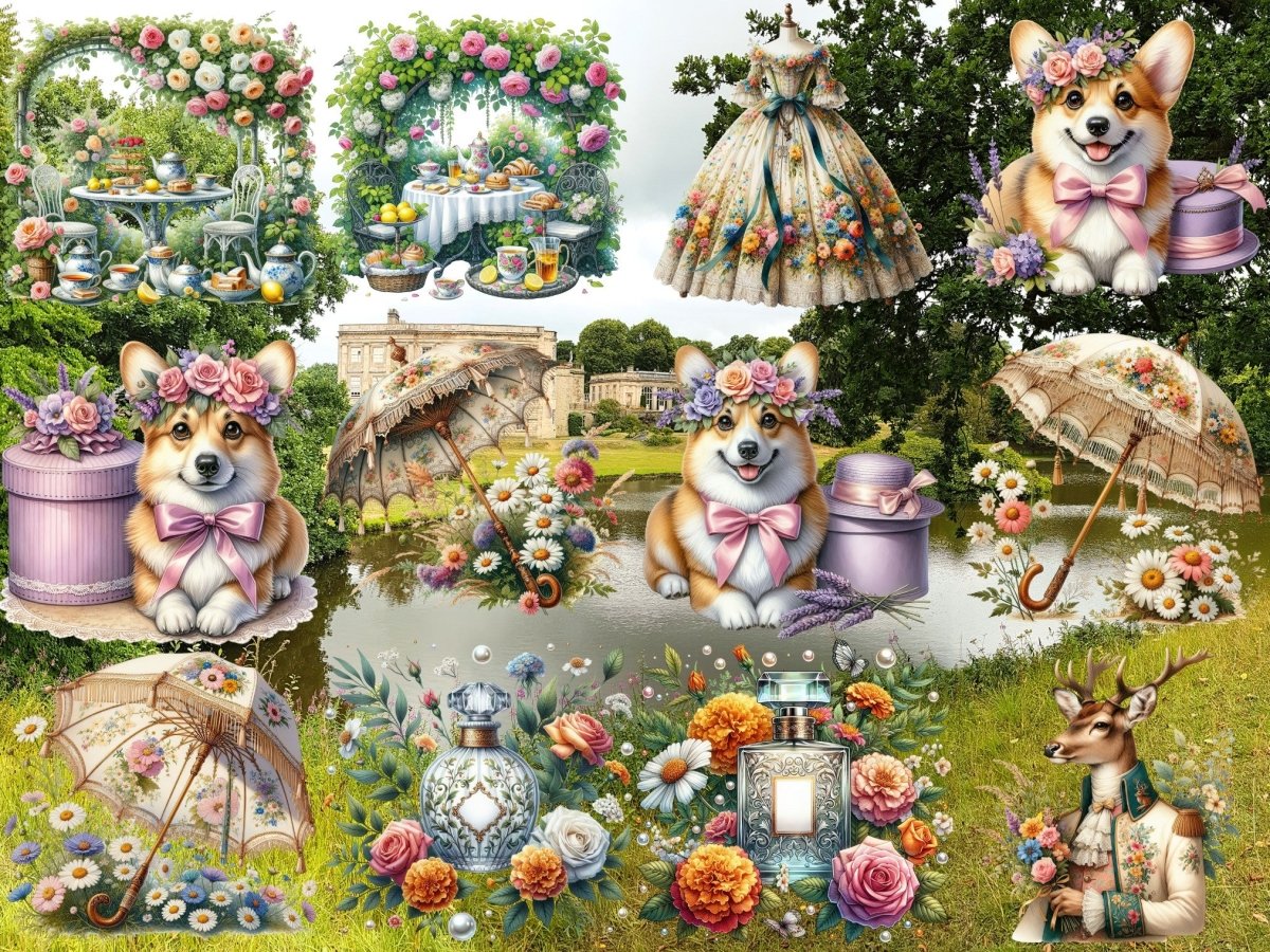 Wildflower Regency Clipart (BEGRENSET UTGAVE) image 2