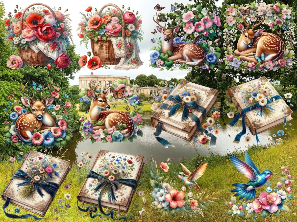 Wildflower Regency Clipart (BEGRENSET UTGAVE) image 6