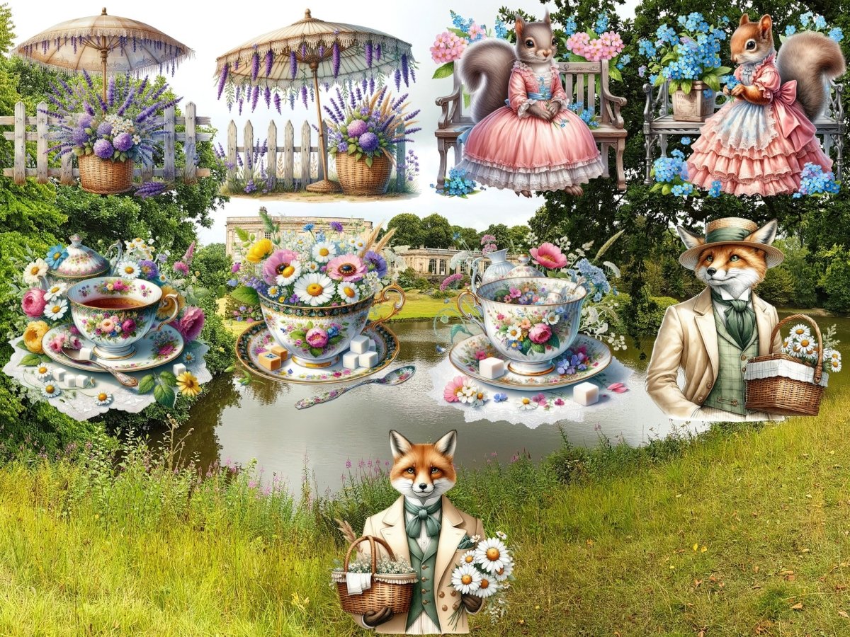 Wildflower Regency Clipart (BEGRENSET UTGAVE) image 9