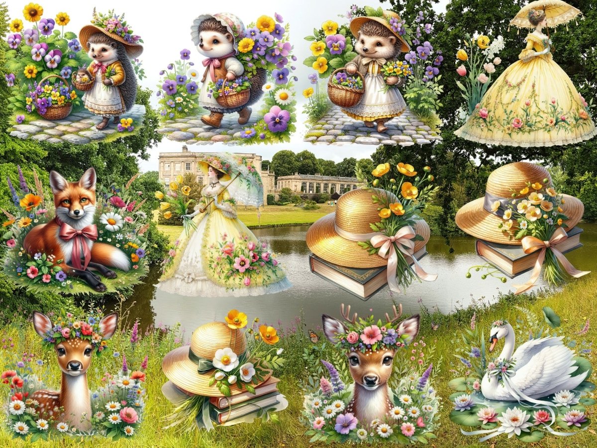 Wildflower Regency Clipart (BEGRENSET UTGAVE) image 4