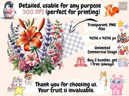 Wildflower Wreaths (P3) Clipart boho wreath clipart - Wonders Artist