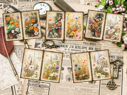 Wildflowers Journal Pages (P2) Botanical Pages - Wonders Artist