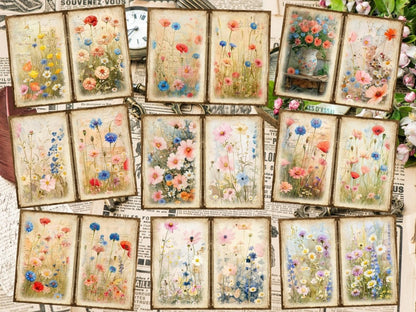 Wildflowers Journal Pages (P2) Botanical Pages - Wonders Artist