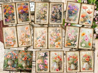 Wildflowers Journal Pages (P4) Botanical Pages - Wonders Artist
