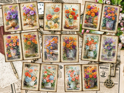 Wildflowers Journal Pages (P4) Botanical Pages - Wonders Artist