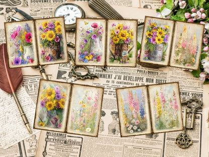 Wildflowers Journal Pages (P5) Botanical Pages - Wonders Artist