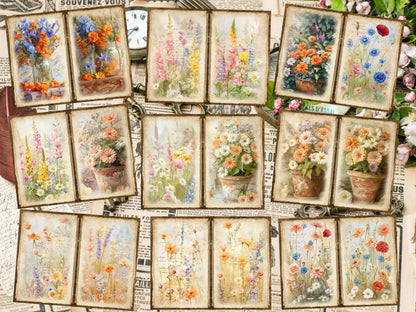 Wildflowers Journal Pages (P5) Botanical Pages - Wonders Artist