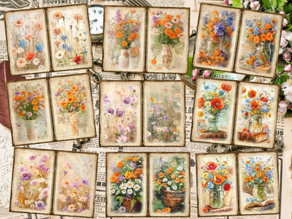 Wildflowers Journal Pages (P5) Botanical Pages - Wonders Artist