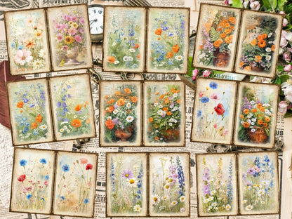 Wildflowers Journal Pages (P6) Botanical Pages - Wonders Artist