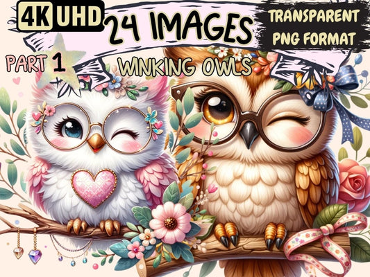 Winking Owls Clipart cartoon owls - Wonders Artist