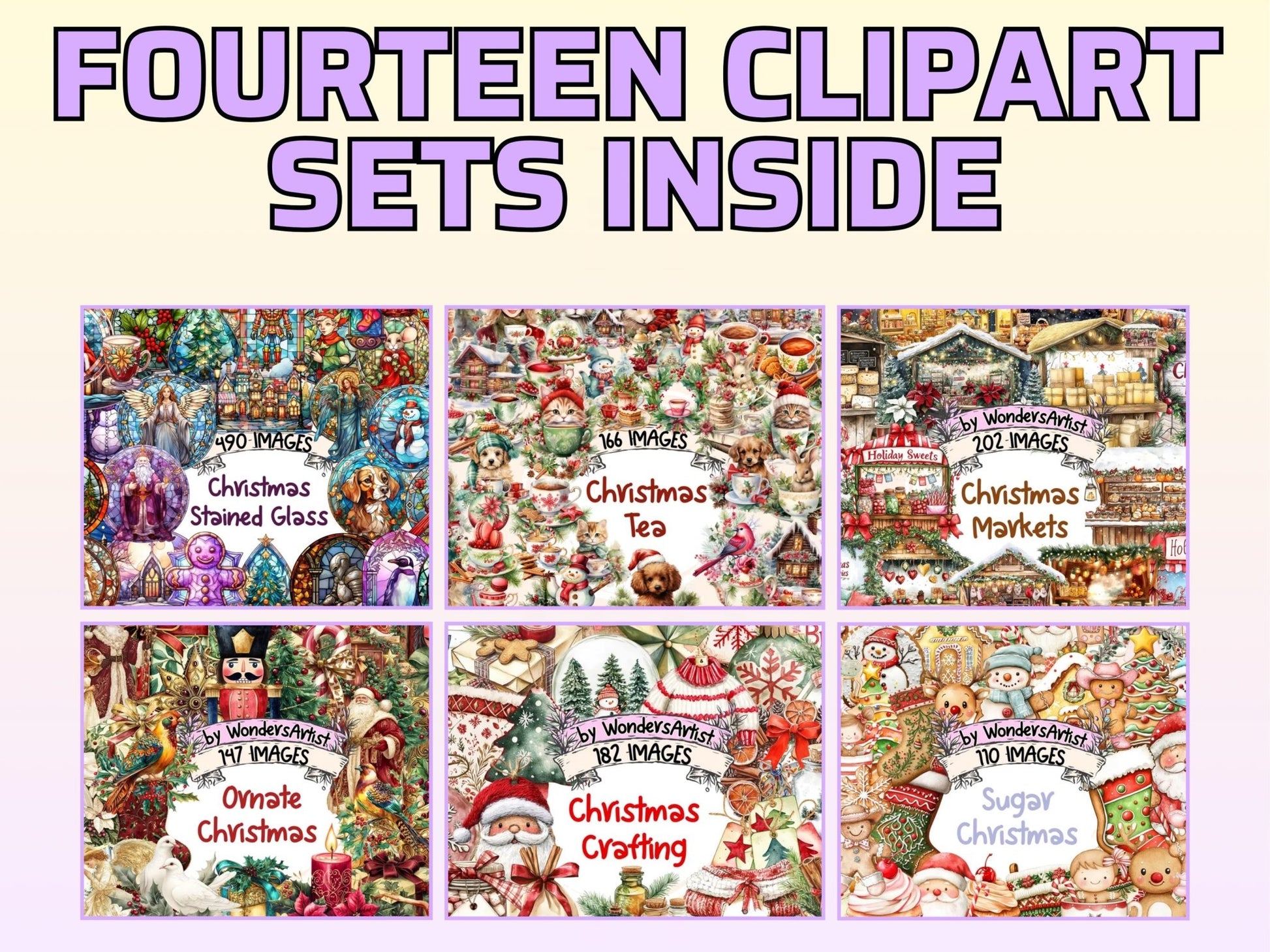 Winter & Christmas MEGA Clipart - High - Quality Instant Digital Download for Creative Projects