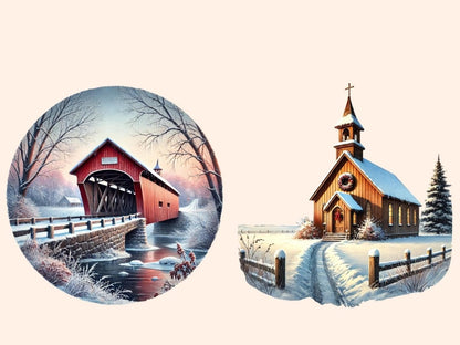 Winter Countryside Clipart cozy winter png - Wonders Artist