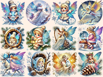 Winter Fairies Clipart Enchanted Fairy Art - Wonders Artist