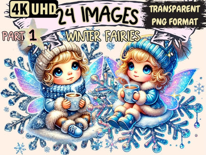 Winter Fairies Clipart Enchanted Fairy Art - Wonders Artist
