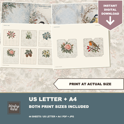 Winter Garden Journal Kit — both print sizes