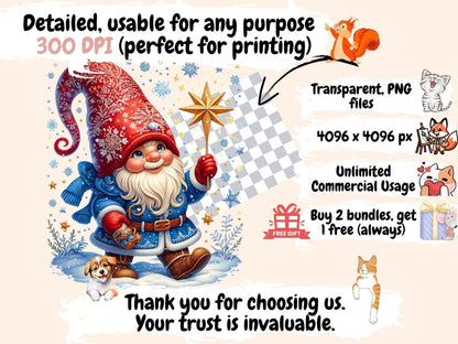 Winter Gnomes Clipart christmas gnome png - Wonders Artist