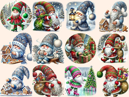 Winter Gnomes (P4) Clipart cozy gnomes - Wonders Artist