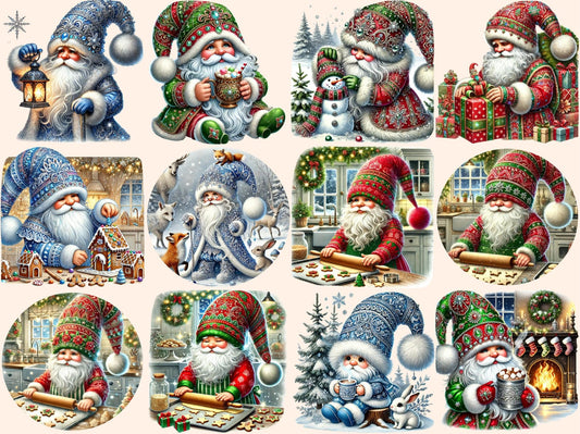 Winter Gnomes (P4) Clipart