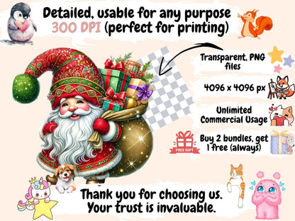 Winter Gnomes (P4) Clipart cozy gnomes - Wonders Artist