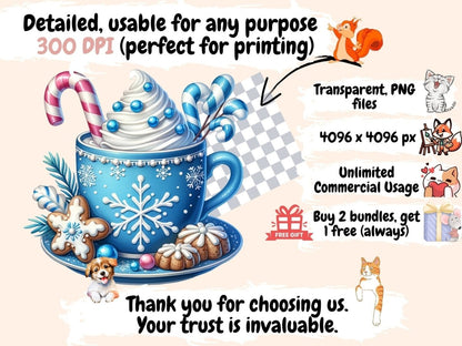 Winter Hot Cocoa Clipart Cocoa design - Wonders Artist