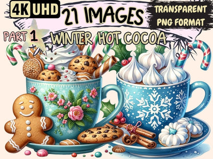 Winter Hot Cocoa Clipart Cocoa design - Wonders Artist