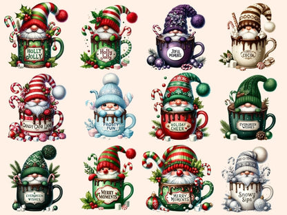 Winter Hot Cocoa Gnomes (P3) Clipart christmas gnome png - Wonders Artist