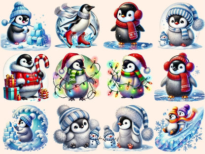 Winter Penguins Clipart Chilly Penguin Art - Wonders Artist