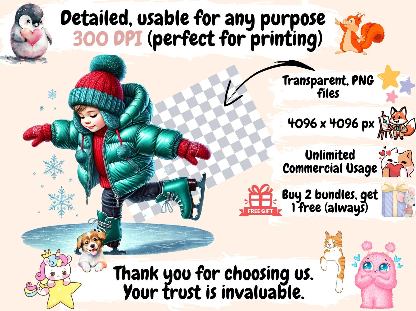 Winter Sports Clipart - High - Quality Instant Digital Download for Creative Projects