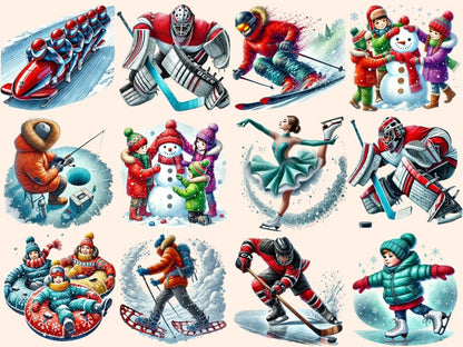 Winter Sports Clipart alpine sports - Wonders Artist