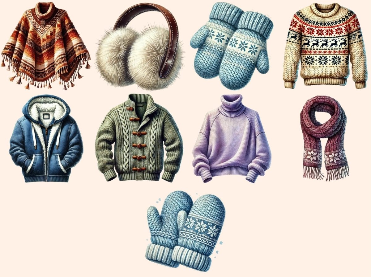 Winter Wear (P1) Clipart boots clipart - Wonders Artist