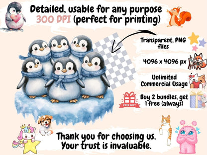 Winter Wonderland Watercolor Clipart Cozy Winter PNG - Wonders Artist