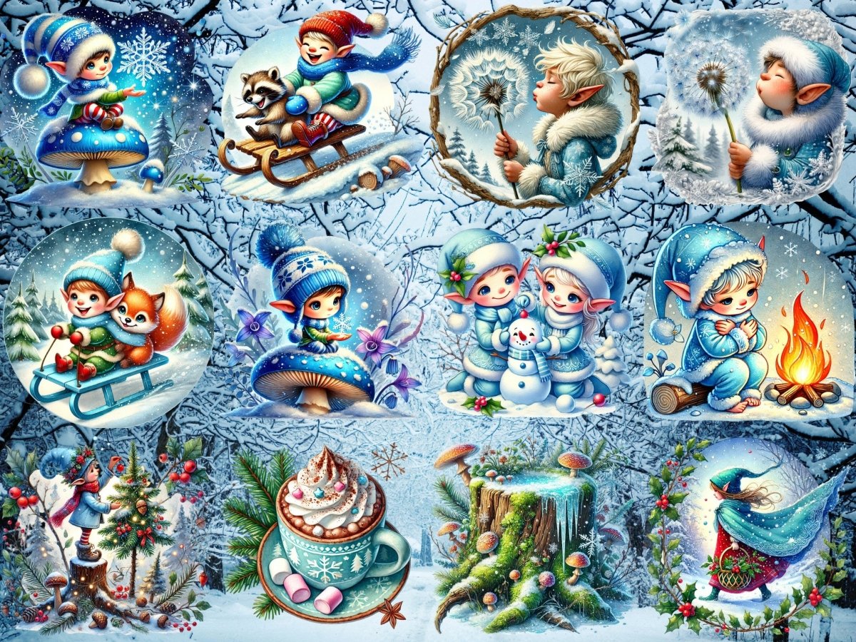 Winterboselfen Clipart (BEPERKTE EDITIE) image 7