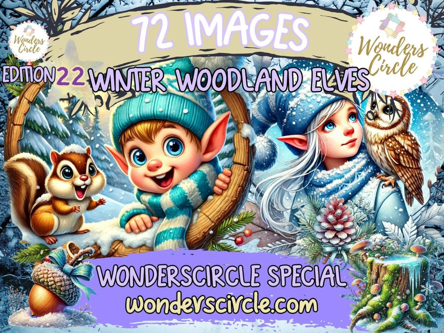 Winter Woodland Elves Clipart (LIMITED EDITION)