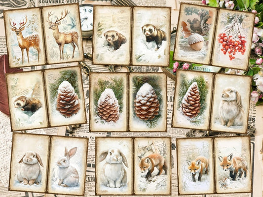 Winter Woodland Journal Pages (P6)