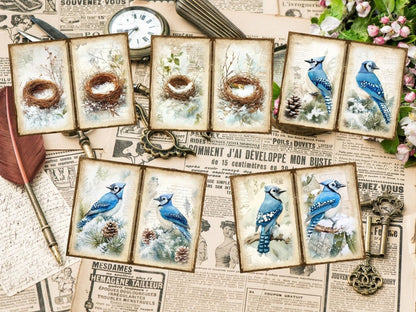 Winter Woodland Journal Pages (P7) Forest Junk Journal - Wonders Artist