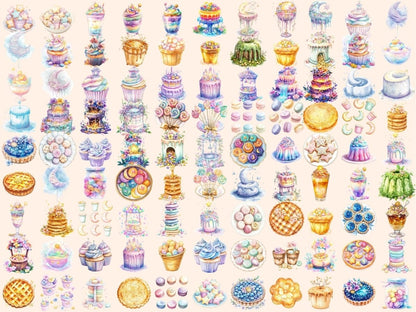 Wishing Well Snacks Watercolor Clipart Cozy Treats Clipart - Wonders Artist