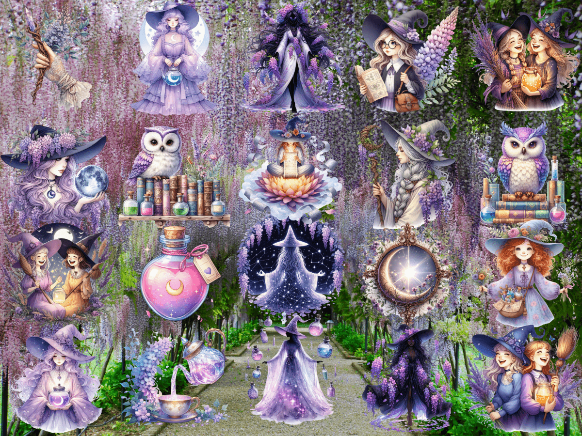 Wisteria Coven Clipart (LIMITED EDITION) image 8