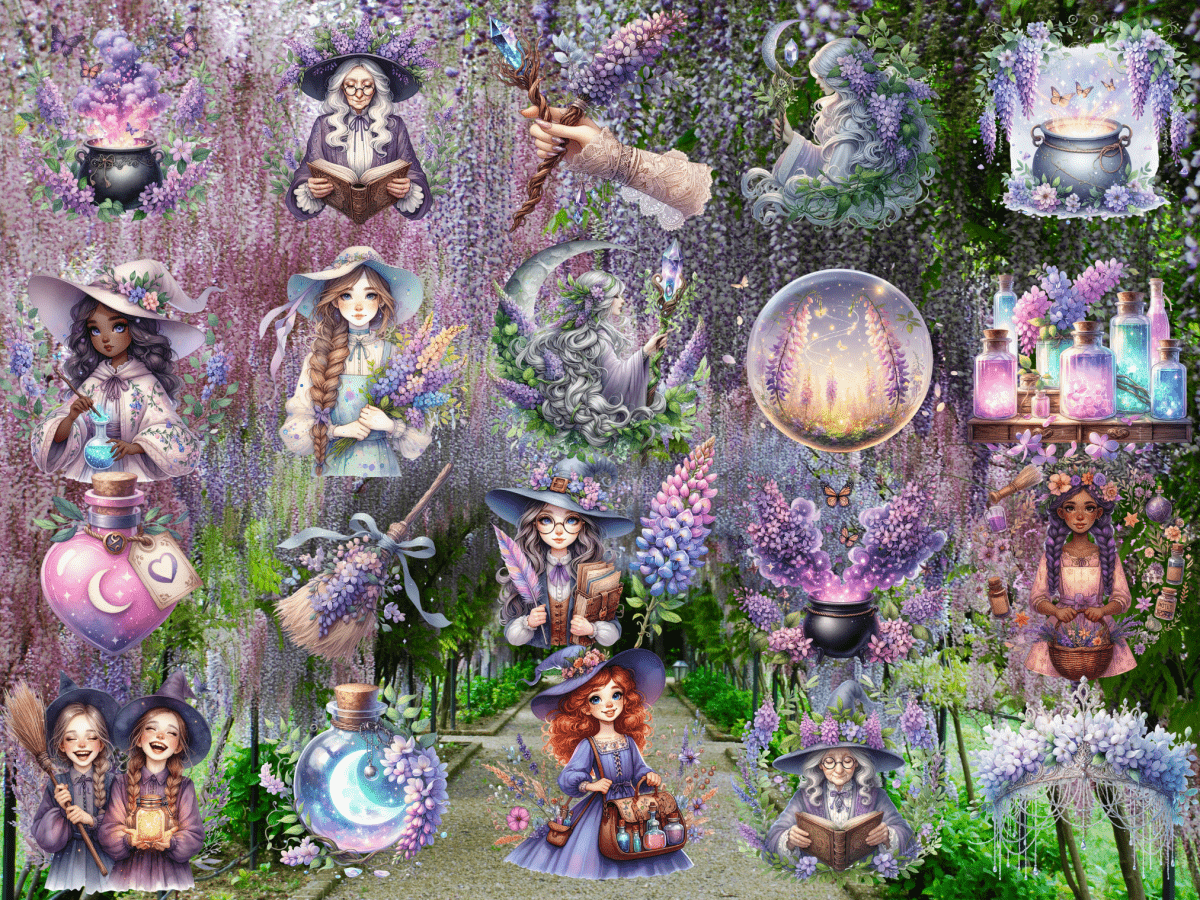 Wisteria Coven Clipart (LIMITED EDITION) image 7