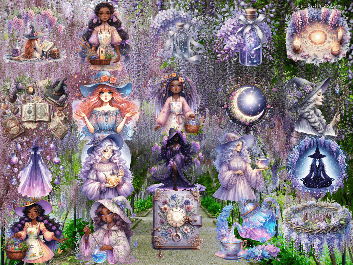 Wisteria Coven Clipart (LIMITED EDITION) image 2