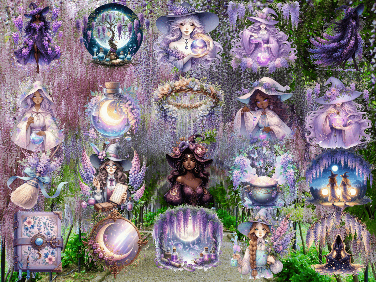 Wisteria Coven Clipart (LIMITED EDITION) image 6