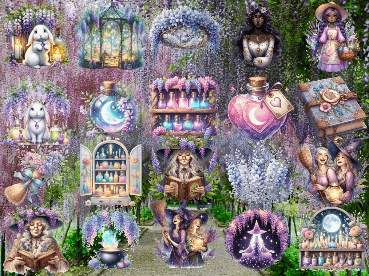Wisteria Coven Clipart (LIMITED EDITION) image 9