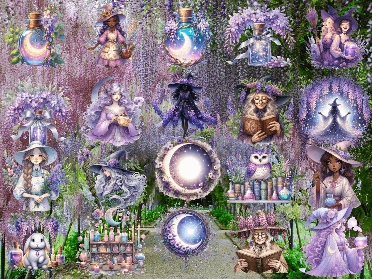 Wisteria Coven Clipart (LIMITED EDITION) image 3